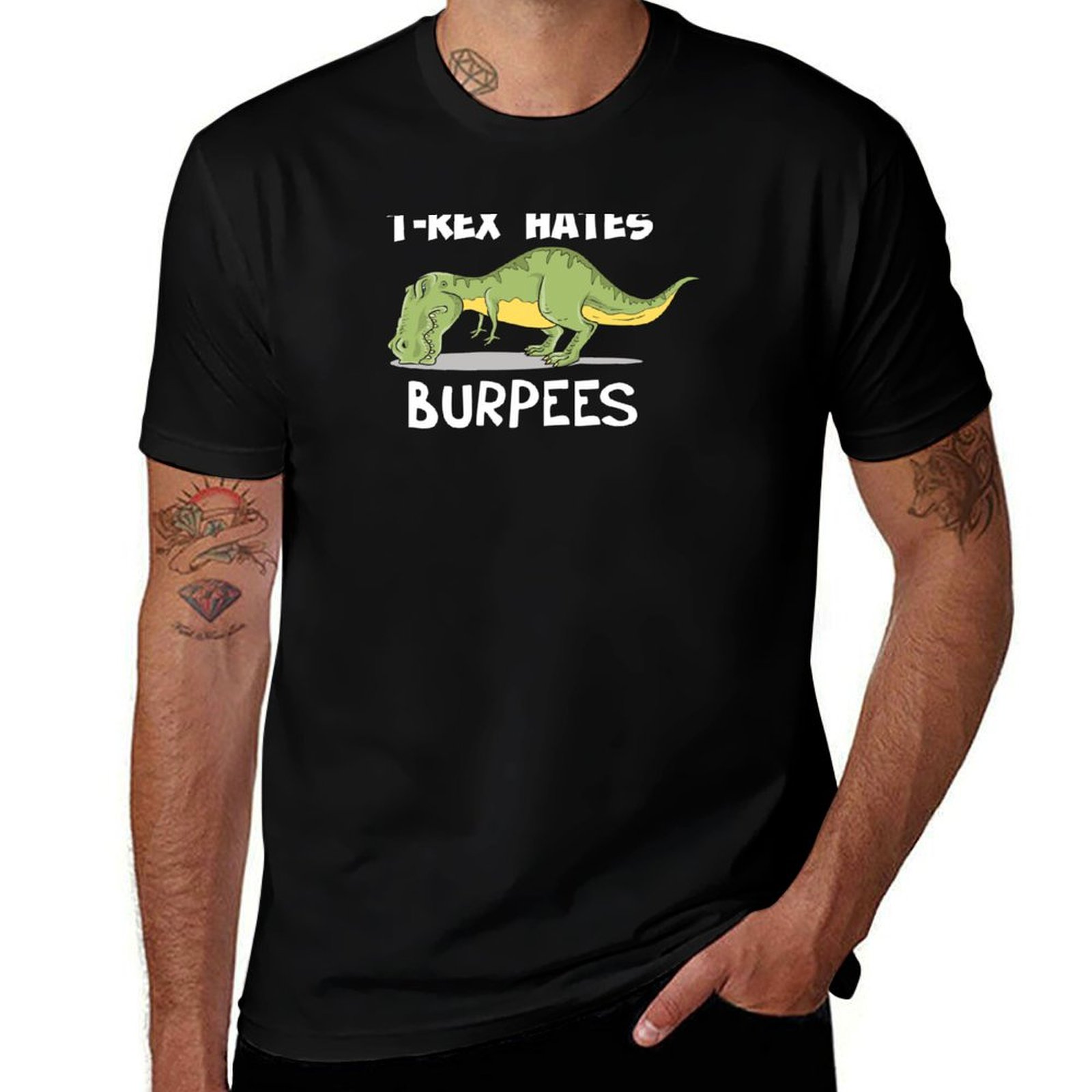 Crossfit Mayhem - T-Rex Hates Burpees 티셔츠 자외선 차단